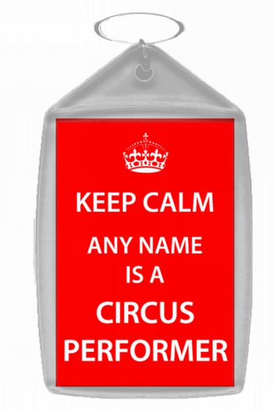 Circus Performer Keep Calm Keyring