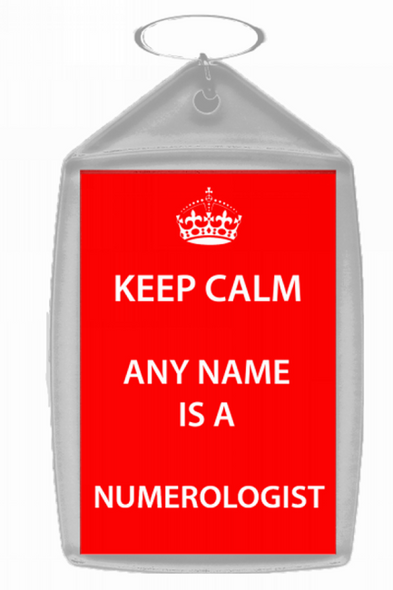 Numerologist Keep Calm Keyring