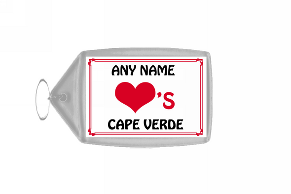 Love Heart Cape Verde Keyring