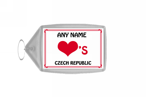 Love Heart Czech Republic Keyring