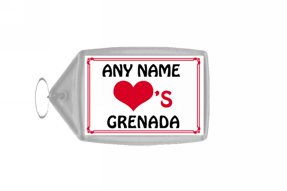Love Heart Grenada Keyring
