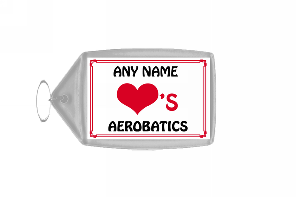 Love Heart Aerobatics Keyring