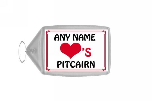 Love Heart Pitcairn Keyring