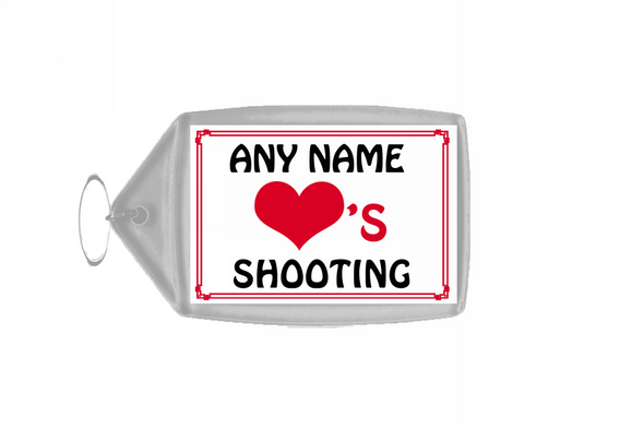Love Heart Shooting Keyring