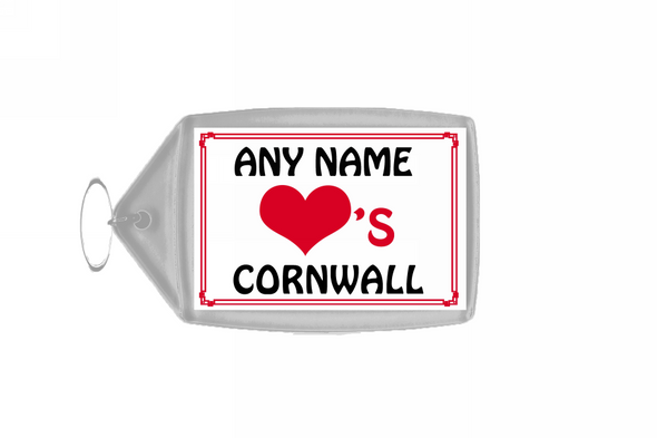 Love Heart Cornwall Keyring