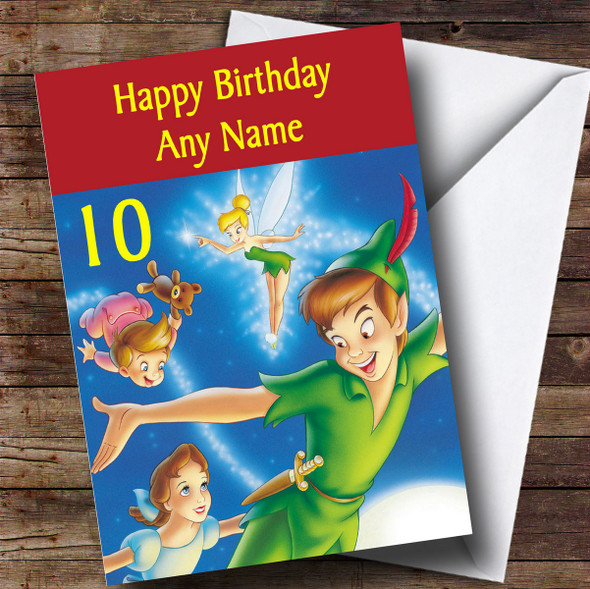 Customised Disney Peter Pan Children's Birthday Card