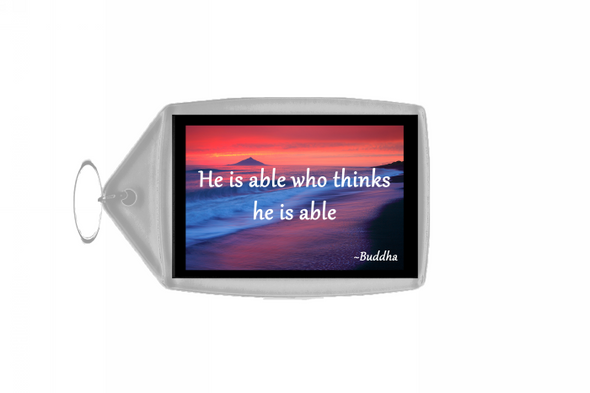 Inspirational & Motivational Quote Large Keyring - Quote 170