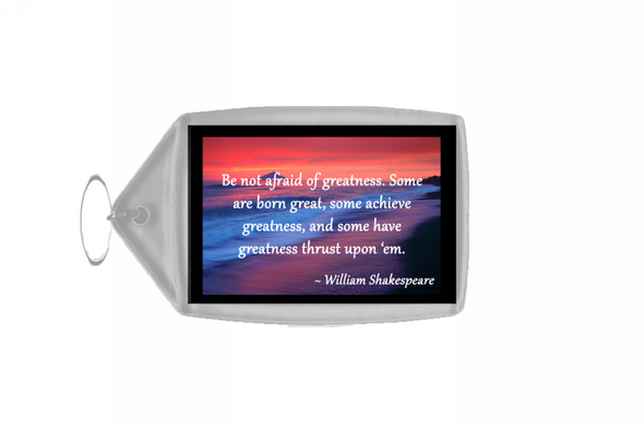 Inspirational & Motivational Quote Large Keyring - Quote 119