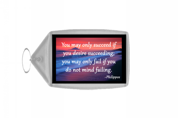 Inspirational & Motivational Quote Large Keyring - Quote 51