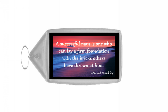 Inspirational & Motivational Quote Large Keyring - Quote 22