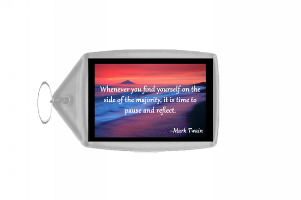 Inspirational & Motivational Quote Large Keyring - Quote 68