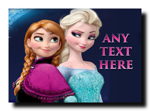 Elsa And Anna Frozen Jumbo Magnet