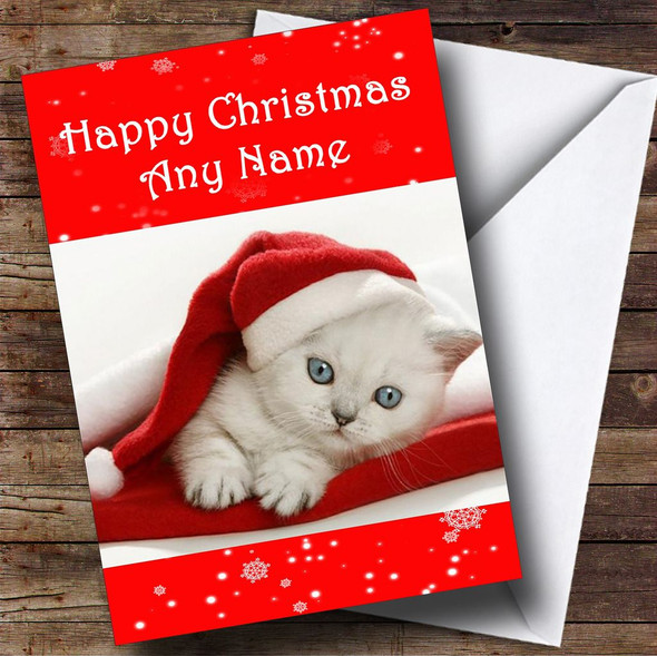 Cat In A Hat Christmas Card Customised
