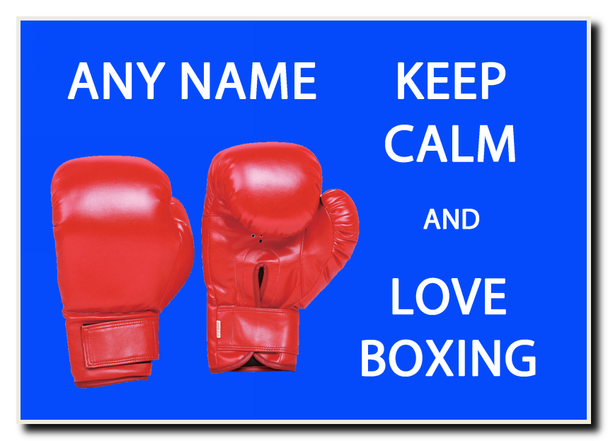 Keep Calm And Love Boxing Jumbo Magnet
