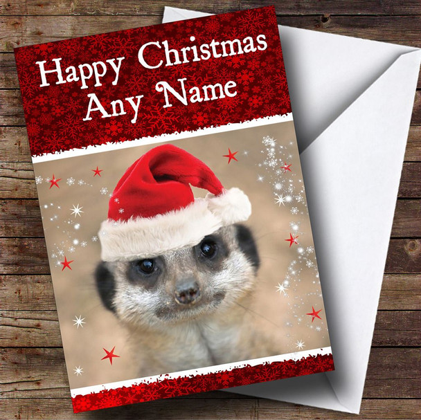 Meerkat Christmas Card Customised