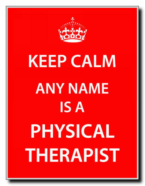 Physical Therapist Keep Calm Jumbo Magnet