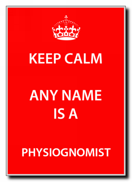 Physiognomist Keep Calm Jumbo Magnet