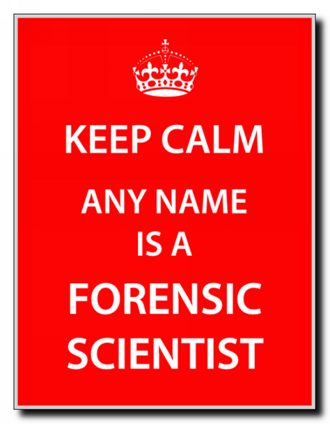 Forensic Scientist Keep Calm Jumbo Magnet