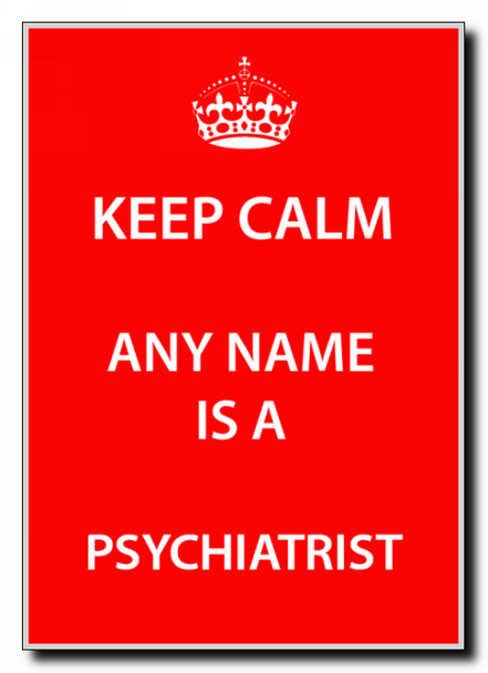 Psychiatrist Keep Calm Jumbo Magnet