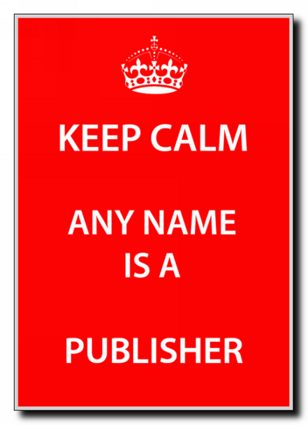 Publisher Keep Calm Jumbo Magnet