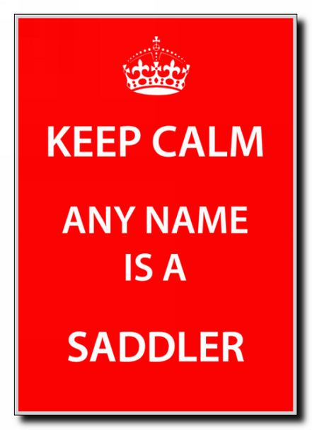 Saddler Keep Calm Jumbo Magnet