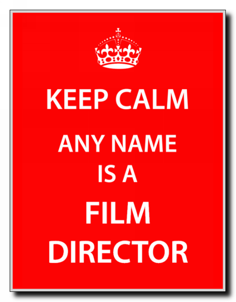 Film Director Keep Calm Jumbo Magnet