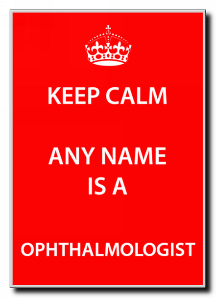 Ophthalmologist Keep Calm Jumbo Magnet