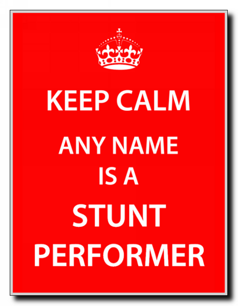 Stunt Performer Keep Calm Jumbo Magnet