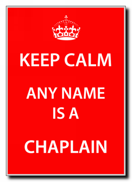 Chaplain Keep Calm Jumbo Magnet