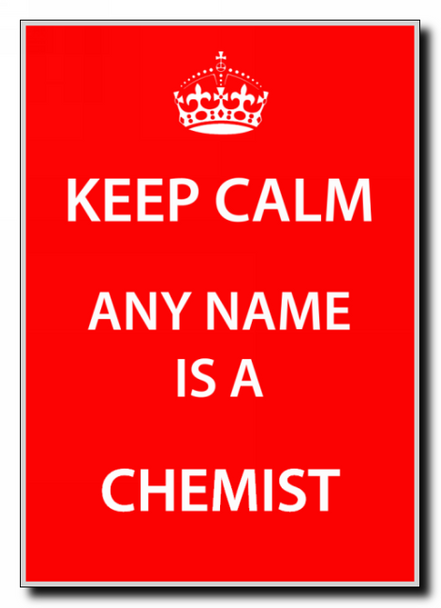 Chemist Keep Calm Jumbo Magnet