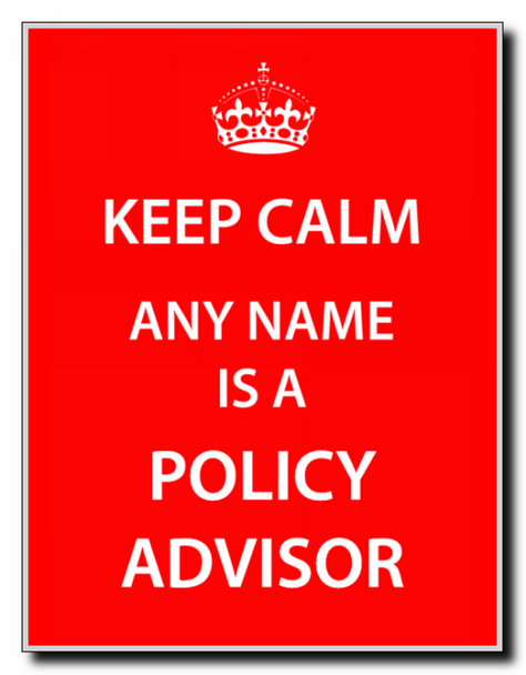 Policy Advisor Keep Calm Jumbo Magnet