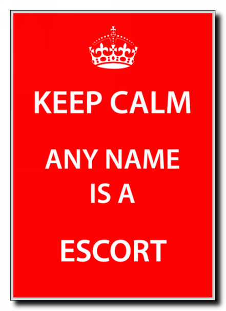 Escort Keep Calm Jumbo Magnet