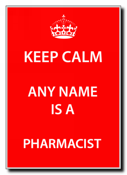 Pharmacist Keep Calm Jumbo Magnet