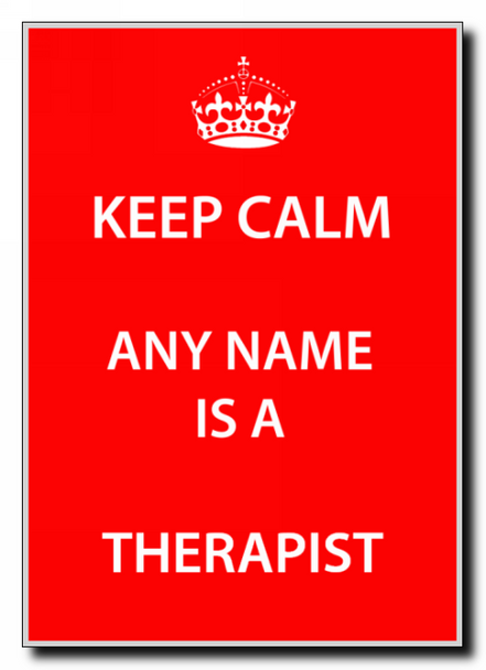 Therapist Keep Calm Jumbo Magnet
