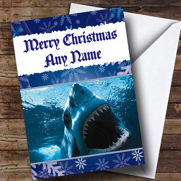 Shark Customised Christmas Card