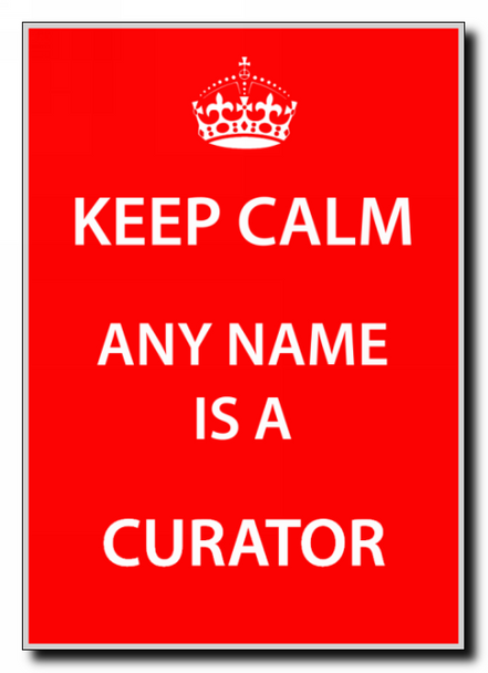 Curator Keep Calm Jumbo Magnet