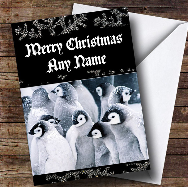 Penguin Customised Christmas Card