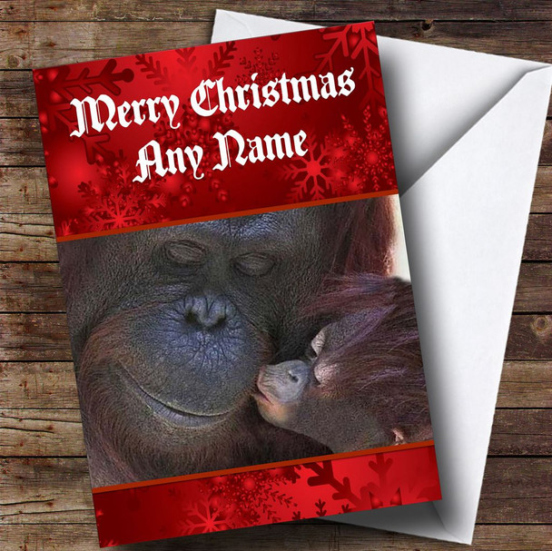 Orangutan Customised Christmas Card