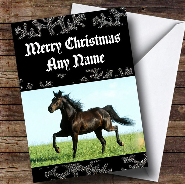 Stunning Horse Customised Christmas Card