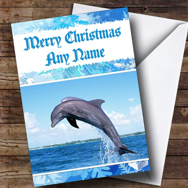 Dolphin Customised Christmas Card