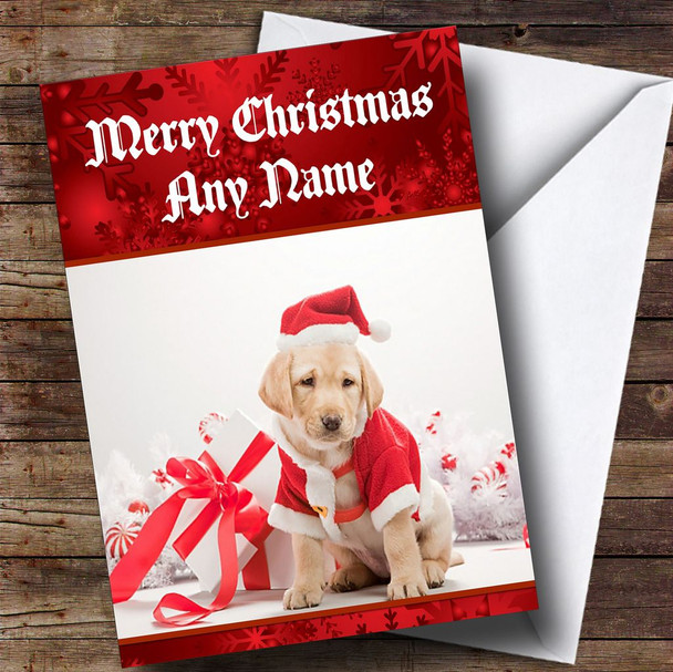 Lovely Christmas Dog Customised Christmas Card