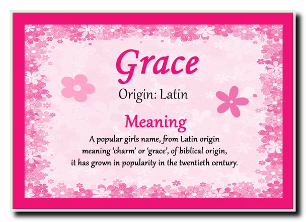 Grace Name Meaning Jumbo Magnet