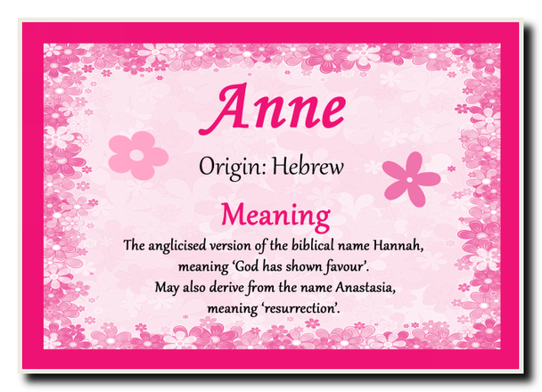 Anne Name Meaning Jumbo Magnet