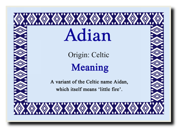 Adian Name Meaning Jumbo Magnet