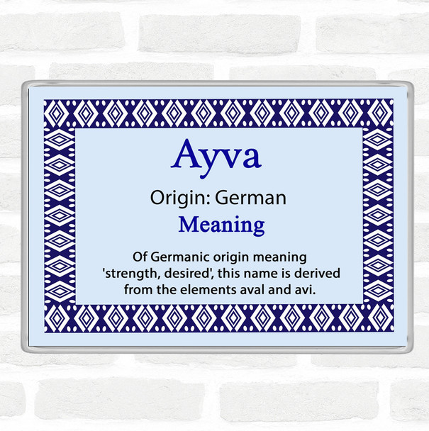Ayva Name Meaning Magnet Blue