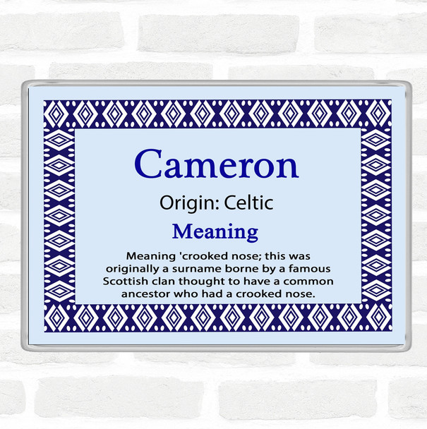 Cameron Name Meaning Magnet Blue