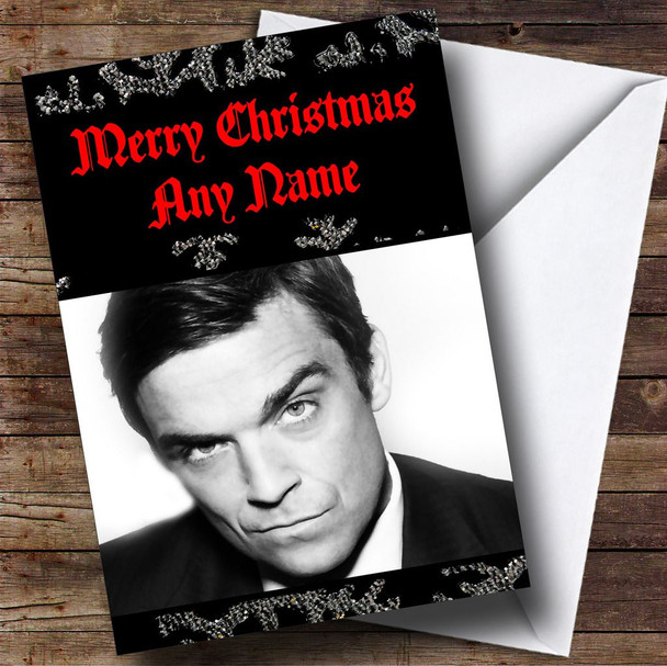 Robbie Williams Customised Christmas Card