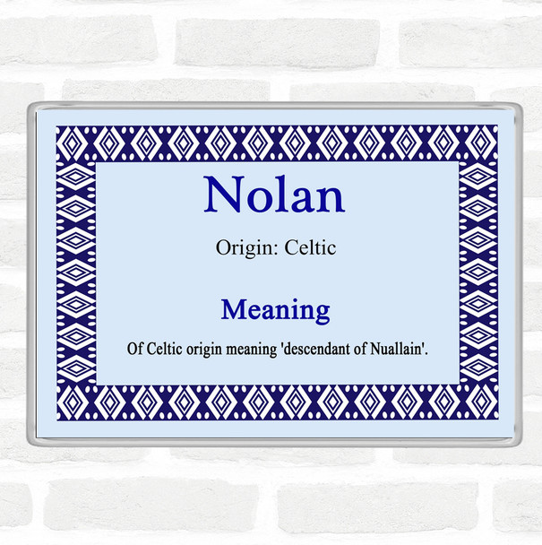 Nolan Name Meaning Magnet Blue