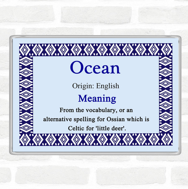 Ocean Name Meaning Magnet Blue