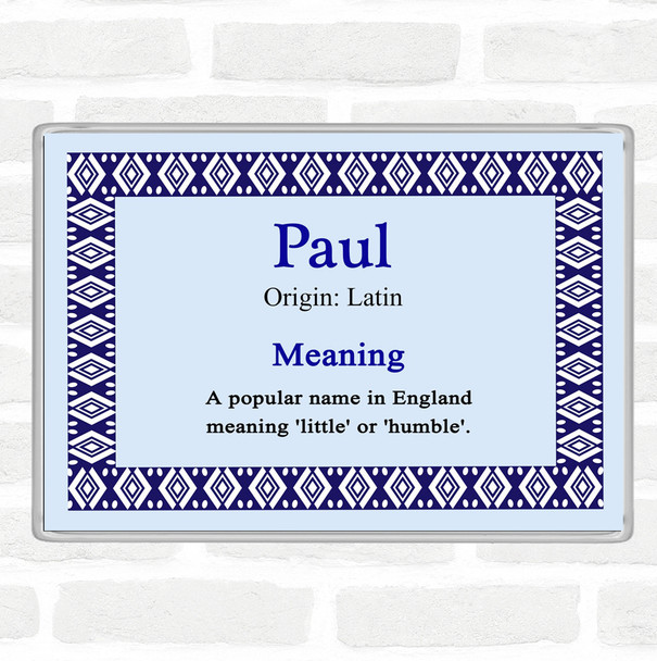 Paul Name Meaning Magnet Blue